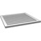 Ekena Millwork Vertical Surface Mount PVC Gable Vent: Functional, w/ 2"W x 1-1/2"P Brickmould Frame, 30"W x 28"H GVPVE30X2802SF - alternate 4